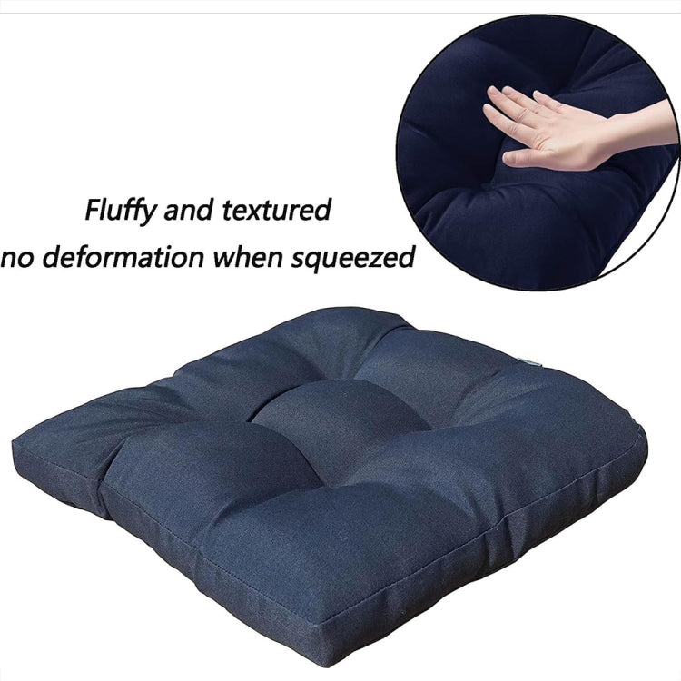 1pair 48 x 48cm Garden Patio Rattan Chair Waterproof Cushion Thick Soft Sofa Cushion(Light Grey) - Cushions & Pillows by PMc TechLife | Online Shopping South Africa | PMc TechLife | Buy Now Pay Later Mobicred