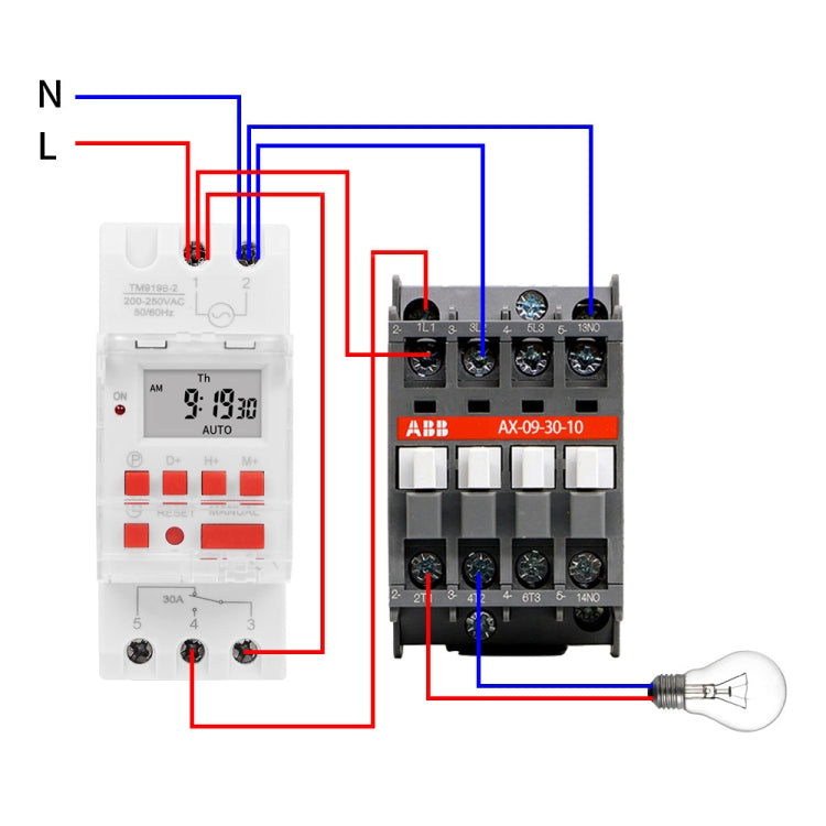 SINOTIMER TM919B-1 110V 30A Programmable Digital Timer Switch Automatic Cycle Timing Controller - Switch by SINOTIMER | Online Shopping South Africa | PMC TechLife | Buy Now Pay Later Mobicred