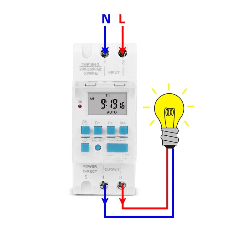 SINOTIMER TM919H-3 24V 16A DIN Rail 4 Pins Voltage Output Digital Switch Timer Automatic Cycle Timing Controller - free shipping - PMC TechLife - Order now!
