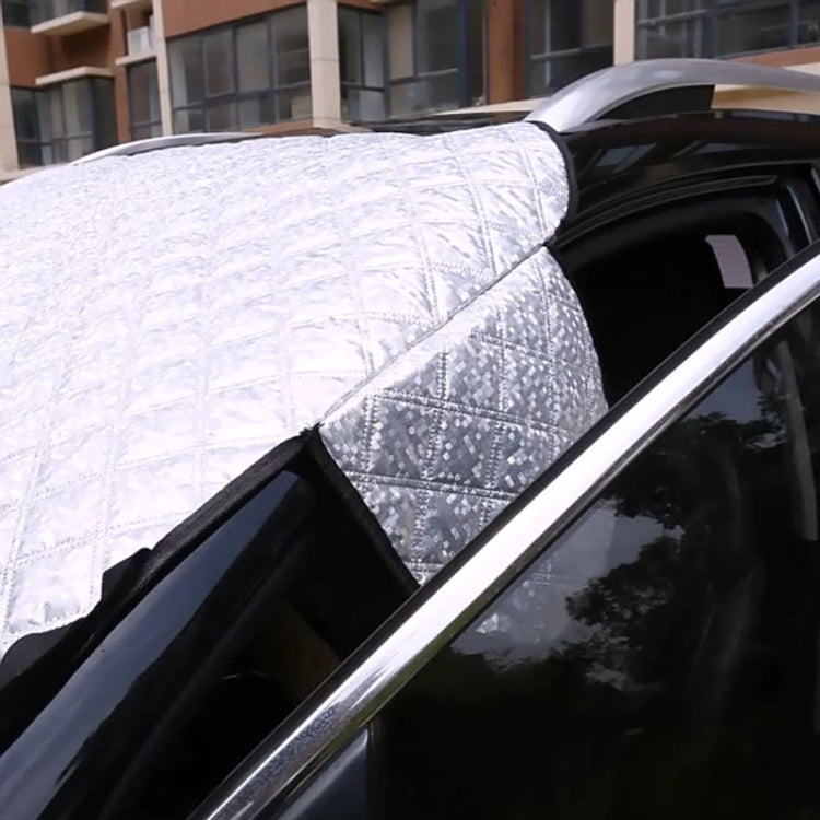 Car Front Windshield Cover Sun Shade Snow Shield Sunscreen Heat Insulation Frostproof Car Coat Half Cover, Style: Protecting Hood(Silver) - Window Foils & Solar Protection by PMC Jewellery | Online Shopping South Africa | PMC Jewellery | Buy Now Pay Later Mobicred