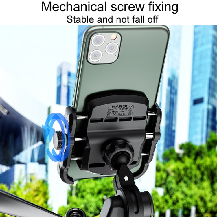 Kewig M8S Bicycle Aluminum Navigation Mount Outdoor Cycling Cell Phone Holder(Silver) - Holder by Kewig | Online Shopping South Africa | PMC TechLife | Buy Now Pay Later Mobicred