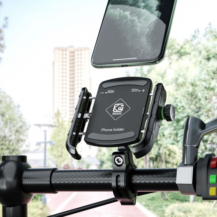 Kewig M8S Bicycle Aluminum Navigation Mount Outdoor Cycling Cell Phone Holder(Blue) - Holder by Kewig | Online Shopping South Africa | PMC TechLife | Buy Now Pay Later Mobicred