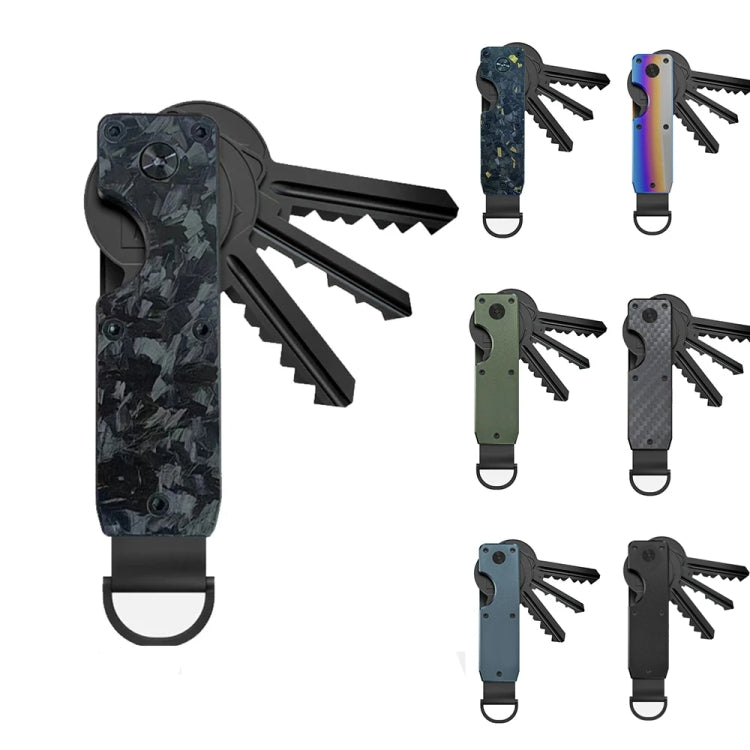 Compact Key Organizer Metal Key Chain Can Hold 2-6 Keys Gray - Key Rings by PMC TechLife | Online Shopping South Africa | PMC TechLife | Buy Now Pay Later Mobicred