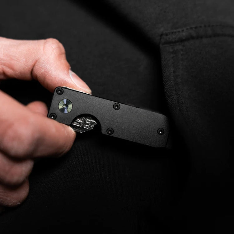 Compact Key Organizer Metal Key Chain Can Hold 2-6 Keys Blue Forged Carbon - free shipping - PMC TechLife - Order now!