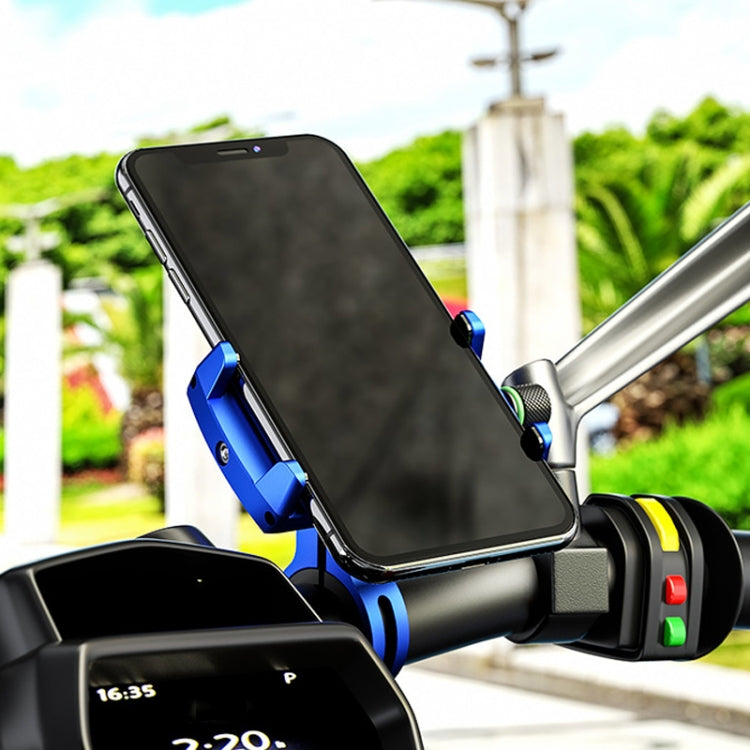Kewig M7 Bicycle 4 Claws Aluminum Navigational Bracket Outdoor Cycling Cell Phone Holder(Blue) - Holder by Kewig | Online Shopping South Africa | PMC TechLife | Buy Now Pay Later Mobicred