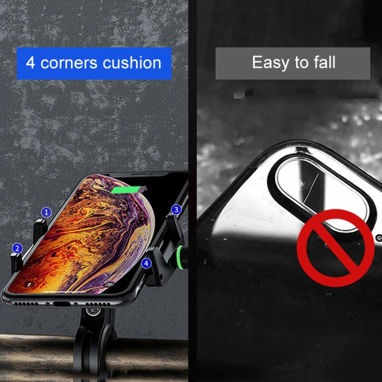 Kewig M7 Bicycle 4 Claws Aluminum Navigational Bracket Outdoor Cycling Cell Phone Holder(Blue) - Holder by Kewig | Online Shopping South Africa | PMC TechLife | Buy Now Pay Later Mobicred