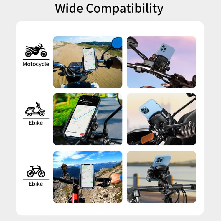 Kewig Electrical Bike Vigorously Clip Base Bracket Outdoor Cycling Cell Phone Navigation Holder, Model: M8SP-C4 - Holder by Kewig | Online Shopping South Africa | PMC TechLife | Buy Now Pay Later Mobicred