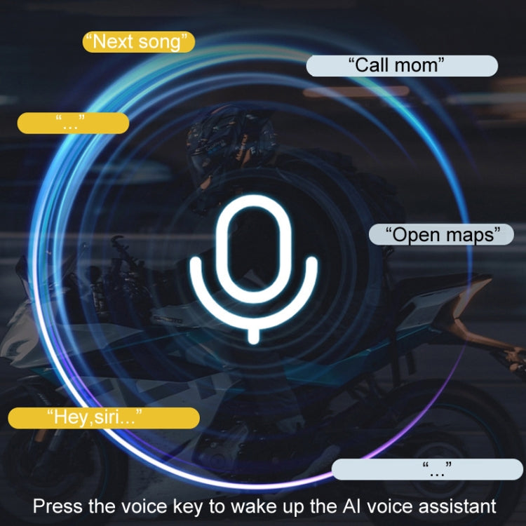 KUQIBAO Motorcycle Helmet Long-Lasting Bluetooth-compatible Headset With Light(Soft Microphone) - Car Walkie Talkie by KUQIBAO | Online Shopping South Africa | PMC TechLife | Buy Now Pay Later Mobicred