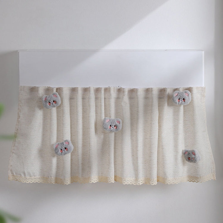Air Conditioner Windshield Anti-Direct Blow Baby Windshield Curtain Dust Cover, Model: Gray Bear - free shipping - PMC TechLife - Order now!