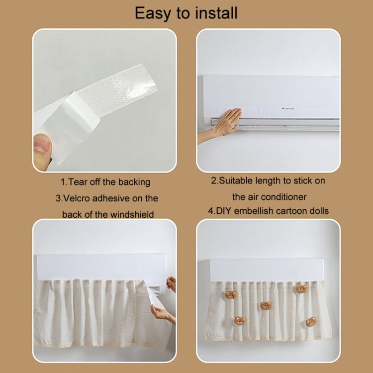 Air Conditioner Windshield Anti-Direct Blow Baby Windshield Curtain Dust Cover, Model: White Rabbit - free shipping - PMC TechLife - Order now!