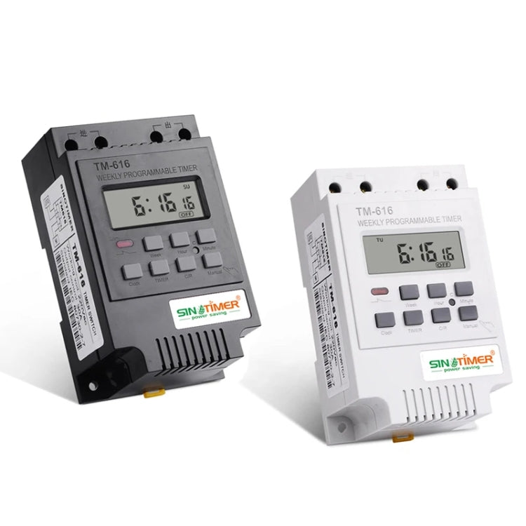 SINOTIMER TM616B-2 220V 30A Weekly Programmable Digital Timer Switch Relay Control - Switch by SINOTIMER | Online Shopping South Africa | PMC TechLife | Buy Now Pay Later Mobicred
