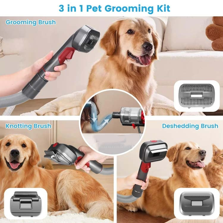 For Dyson V7 V8 V10 V11 V15 Pet 3 In 1 Grooming Suction Head Set Without Hose - For Dyson Accessories by PMC TechLife | Online Shopping South Africa | PMC TechLife | Buy Now Pay Later Mobicred
