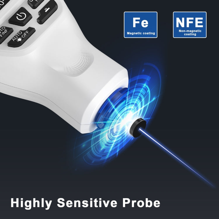 HW300-MAX Coating Thickness Gauge Anti-skid Paint Film Tester(White) - Coating Thickness Gauge by PMC TechLife | Online Shopping South Africa | PMC TechLife | Buy Now Pay Later Mobicred