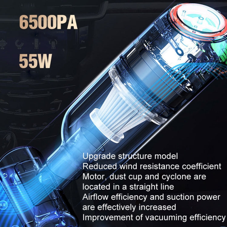 Wireless Charging Car Vacuum Cleaner Mini Handheld High Power Wet and Dry Vacuum Cleaner, Color: Black - Vacuum Cleaner by PMC TechLife | Online Shopping South Africa | PMC TechLife | Buy Now Pay Later Mobicred