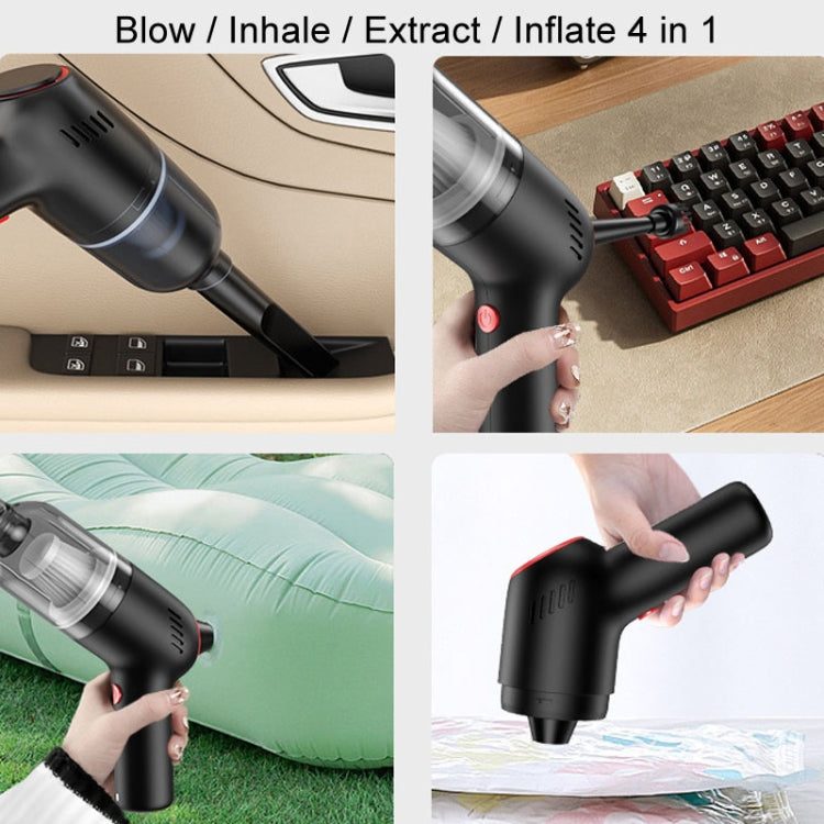 Wireless Charging Car Vacuum Cleaner Mini Handheld High Power Wet and Dry Vacuum Cleaner, Color: Blue - Vacuum Cleaner by PMC TechLife | Online Shopping South Africa | PMC TechLife | Buy Now Pay Later Mobicred