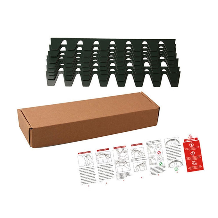 8pcs /Set Car Bumper Serrated Anti-collision Plate Decoration(Carbon Pattern) - Anti Collision Sticker by PMC TechLife | Online Shopping South Africa | PMC TechLife | Buy Now Pay Later Mobicred