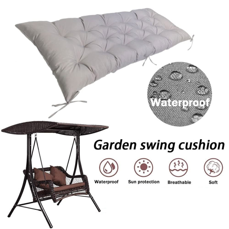 100x50x8cm Outdoor Bench Waterproof Sunscreen Thickened Soft Cushion(Navy Blue) - Cushions & Pillows by PMc TechLife | Online Shopping South Africa | PMc TechLife | Buy Now Pay Later Mobicred