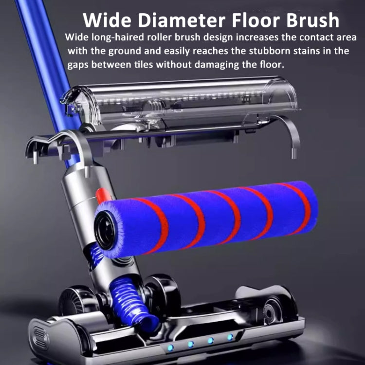 For Dyson V7 V8 V10 V11 V15 V8 Slim Vacuum Cleaner Soft Velvet Floor Brush Head with LED Lighting Independent Motor - For Dyson Accessories by PMC TechLife | Online Shopping South Africa | PMC TechLife | Buy Now Pay Later Mobicred