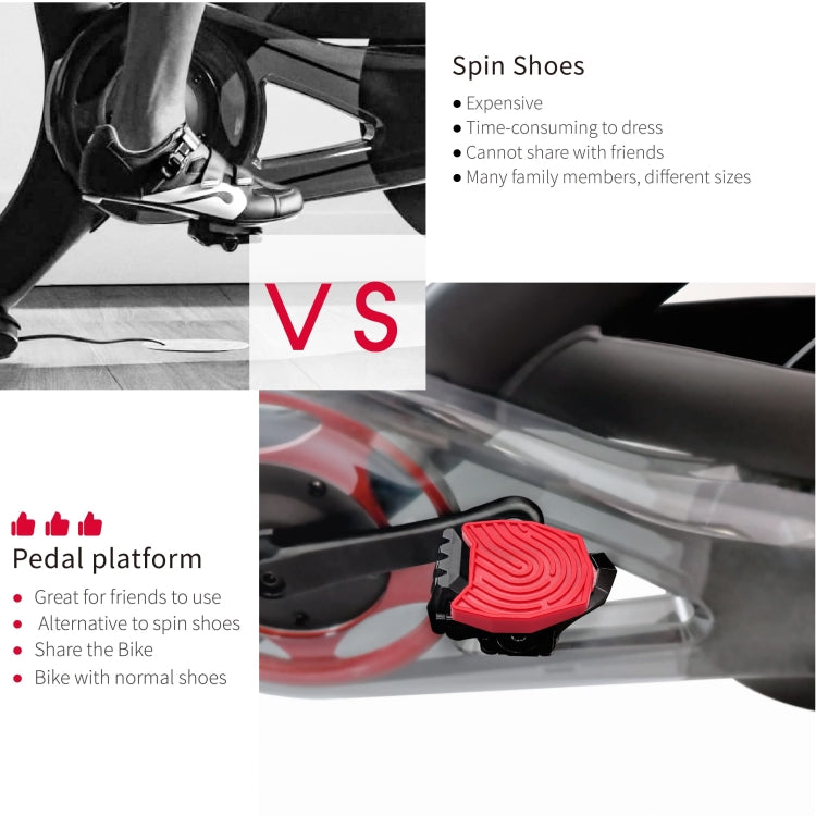 For Peloton Venzo Spinning Bike Locking Pedal To Flat Pedal Conversion Plate(Black) - Pedals by PMc TechLife | Online Shopping South Africa | PMc TechLife | Buy Now Pay Later Mobicred