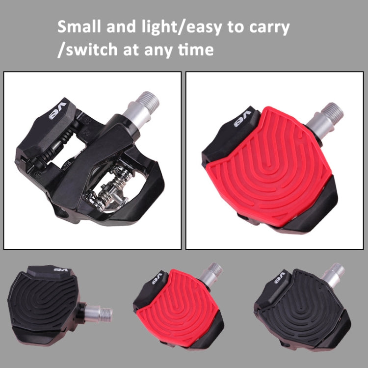 For Peloton Venzo Spinning Bike Locking Pedal To Flat Pedal Conversion Plate(Red) - Pedals by PMC TechLife | Online Shopping South Africa | PMC TechLife | Buy Now Pay Later Mobicred