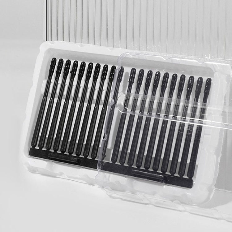 20pcs /box Spiral Sticky Ear Cleaning Cotton Swab Disposable Ear Cleaning Spoon(Black) - free shipping - PMC TechLife - Order now!
