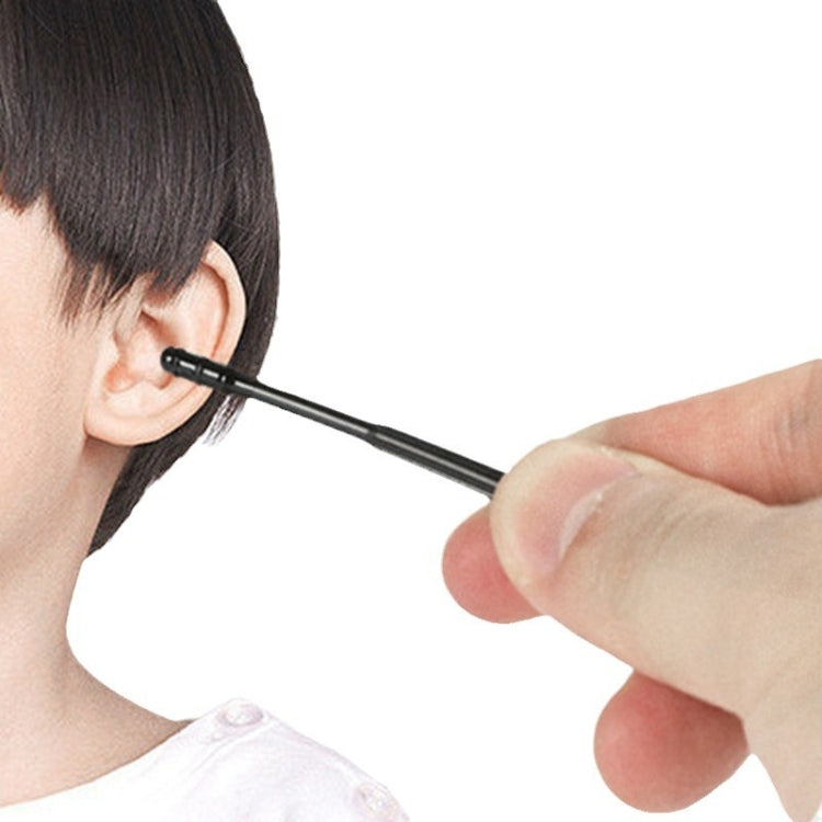 20pcs /box Spiral Sticky Ear Cleaning Cotton Swab Disposable Ear Cleaning Spoon(Black) - free shipping - PMC TechLife - Order now!