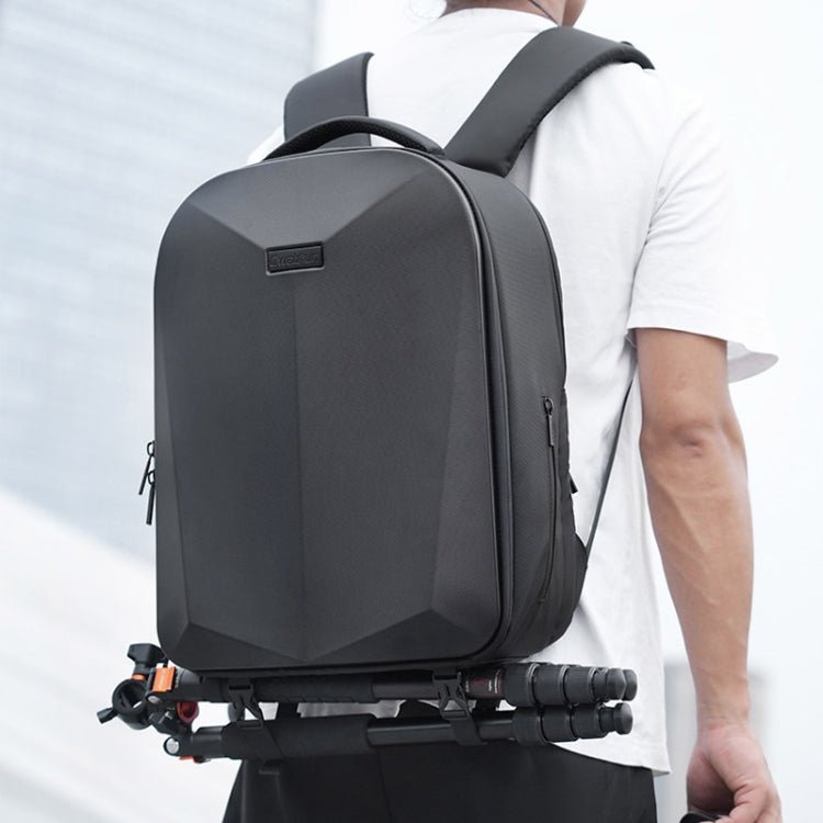 Cwatcun D108 Large Hard Shell Shoulder Camera Bag Waterproof Shockproof Photography Pack - free shipping - PMC TechLife - Order now!