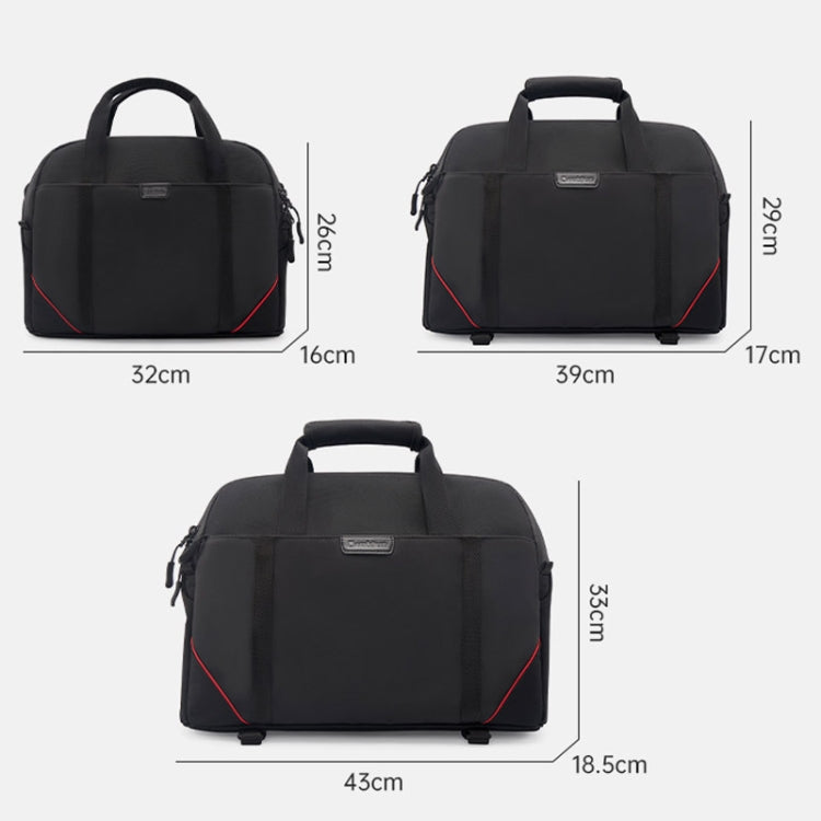 Cwatcun D109 Portable Casual Waterproof Multi-Function Camera Storage Photography Bag, Color: Large Black - free shipping - PMC TechLife - Order now!