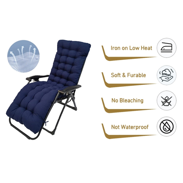 170x53x8cm Thickened Slip-on Home Recliner Cushion Garden Rocking Chair Cushion(Coffee) - free shipping - PMc TechLife - Order now!