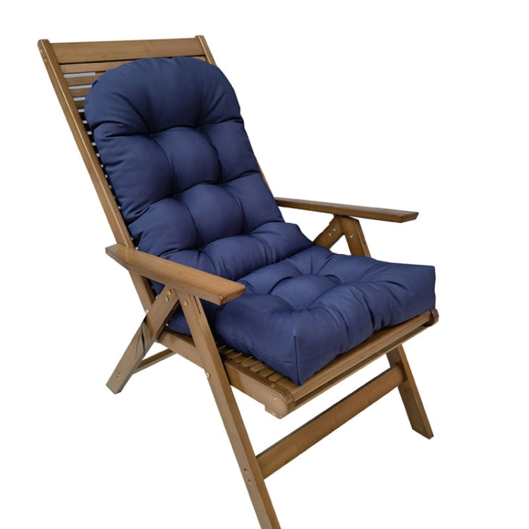 110x50cm Dome Waterproof Sun-proof Garden Folding High Back Chair Cushions, Color: Navy Blue - free shipping - PMc TechLife - Order now!