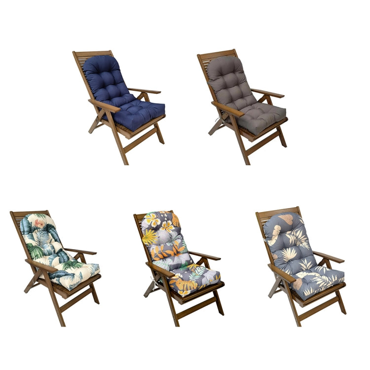 110x50cm Dome Waterproof Sun-proof Garden Folding High Back Chair Cushions, Color: Navy Blue - free shipping - PMc TechLife - Order now!