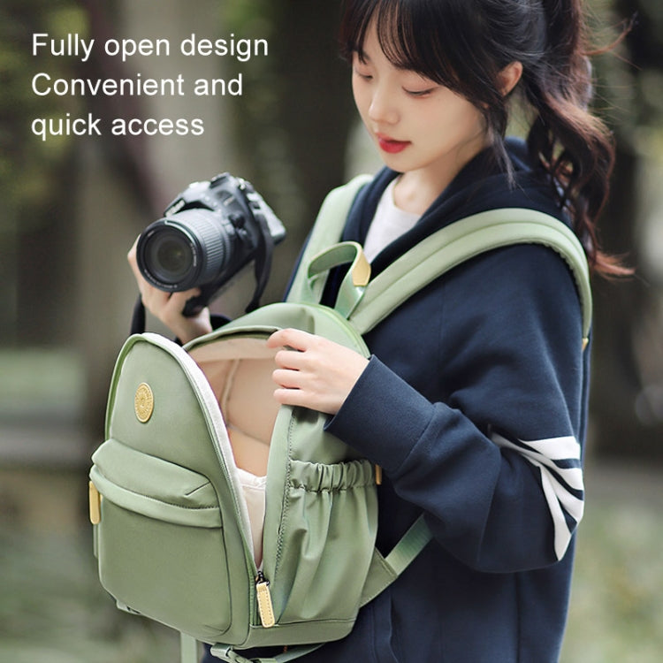 Cwatcun D125 Small Shoulder Camera Bag Casual Commuter DSLR Backpack(Green) - free shipping - PMC TechLife - Order now!