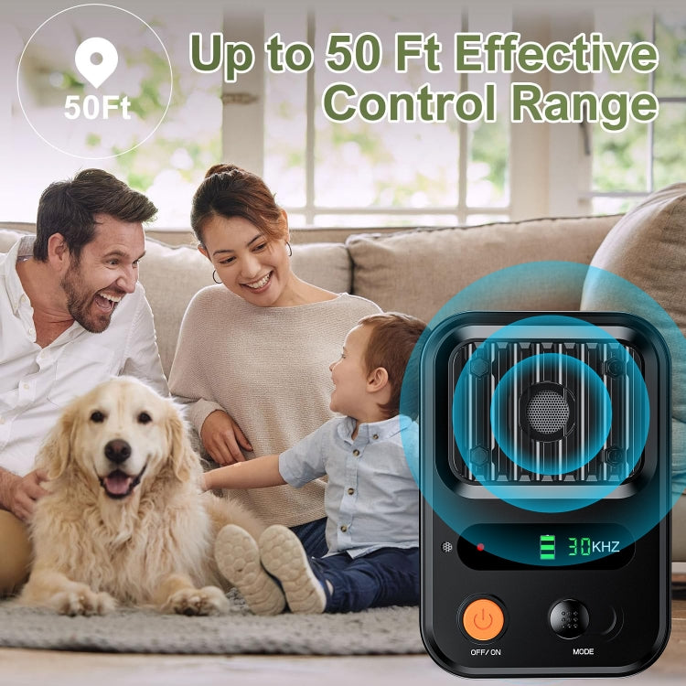 UltrasonicAnti Barking Devices Color Screen Auto Dog Bark Deterrent Devices with 3 Levels(Black) - Training Aids by PMC TechLife | Online Shopping South Africa | PMC TechLife | Buy Now Pay Later Mobicred