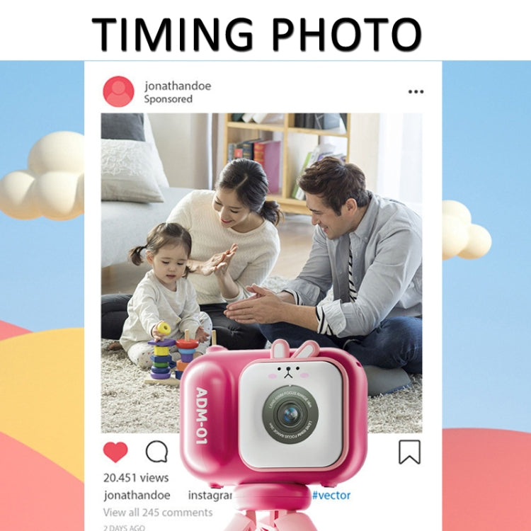 2.4 Inch IPS Screen 48MP Dual Lens Kids Digital Camera Mini Video Camera With 32G TF Card Blue Fox - Children Cameras by PMC TechLife | Online Shopping South Africa | PMC TechLife | Buy Now Pay Later Mobicred
