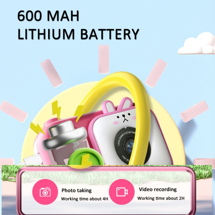 2.4 Inch IPS Screen 48MP Dual Lens Kids Digital Camera Mini Video Camera Without TF Card Blue Fox - free shipping - PMC TechLife - Order now!