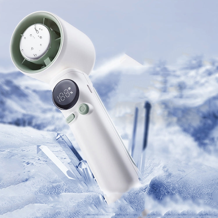 Turbo Handheld Small Fan Outdoor 100-speed Cooling Fan Built-in 4000 mAh Battery(Light Purple) - Electric Fans by PMC TechLife | Online Shopping South Africa | PMC TechLife | Buy Now Pay Later Mobicred