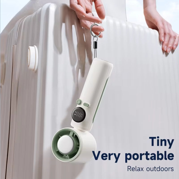 Turbo Handheld Small Fan Outdoor 100-speed Cooling Fan Built-in 4000 mAh Battery(Light Purple) - Electric Fans by PMC TechLife | Online Shopping South Africa | PMC TechLife | Buy Now Pay Later Mobicred