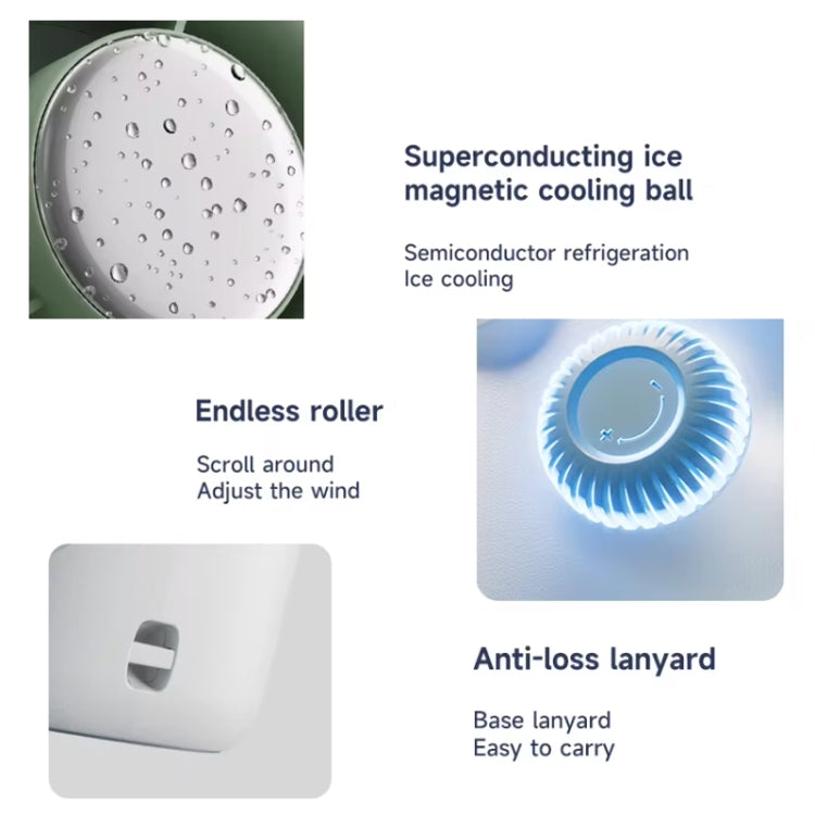 Turbo Handheld Small Fan Outdoor 100-speed Cooling Fan Built-in 4000 mAh Battery(Grey) - Electric Fans by PMC TechLife | Online Shopping South Africa | PMC TechLife | Buy Now Pay Later Mobicred