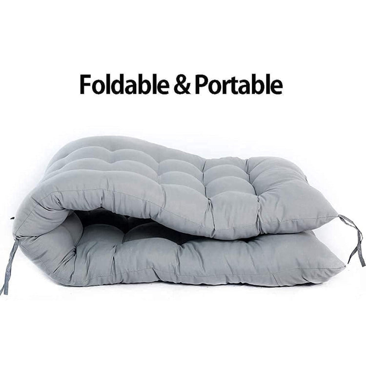175x48x8cm Thickened Soft Home Recliner Cushions Garden Rocking Chair Cushions(Grey) - free shipping - PMc TechLife - Order now!