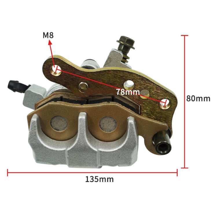 For Kawasaki Lower Pump Disc Brake Assembly(Left) - Motorbike Brakes by PMC TechLife | Online Shopping South Africa | PMC TechLife | Buy Now Pay Later Mobicred