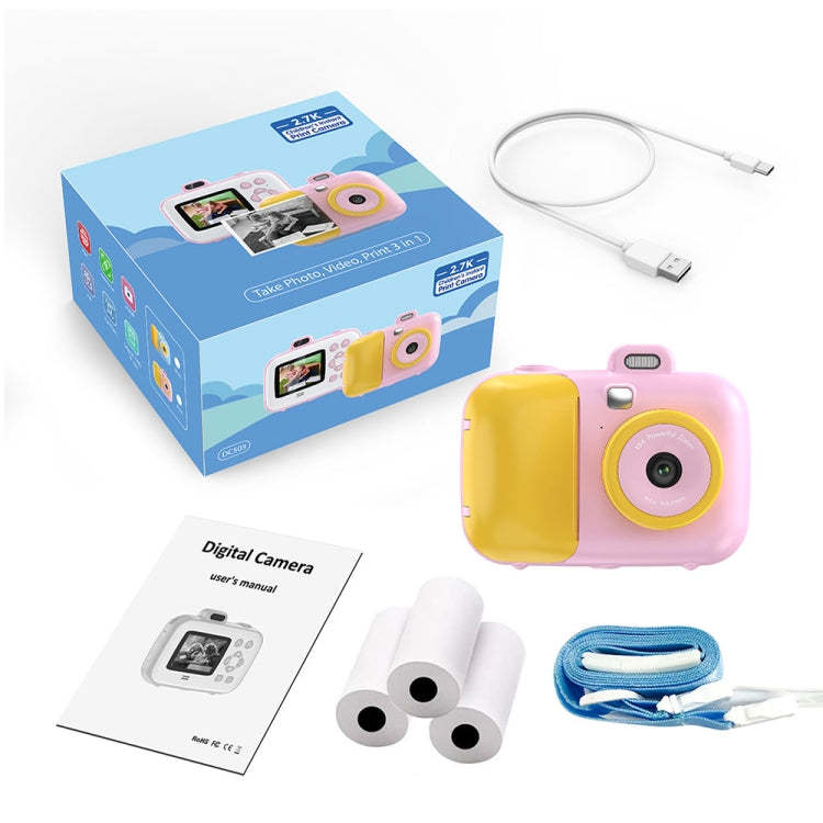 2.4-Inch Smart Digital Kids Thermal Printing Camera With Printing Paper, Color: 503J Pink Fixed Focus - Children Cameras by PMC TechLife | Online Shopping South Africa | PMC TechLife | Buy Now Pay Later Mobicred