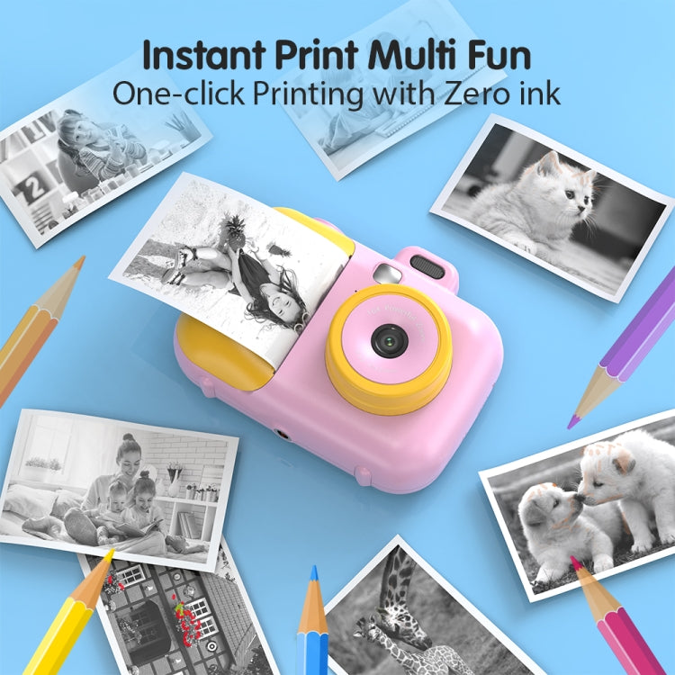 2.4-Inch Smart Digital Kids Thermal Printing Camera With Printing Paper, Color: 503J Pink Fixed Focus - Children Cameras by PMC TechLife | Online Shopping South Africa | PMC TechLife | Buy Now Pay Later Mobicred