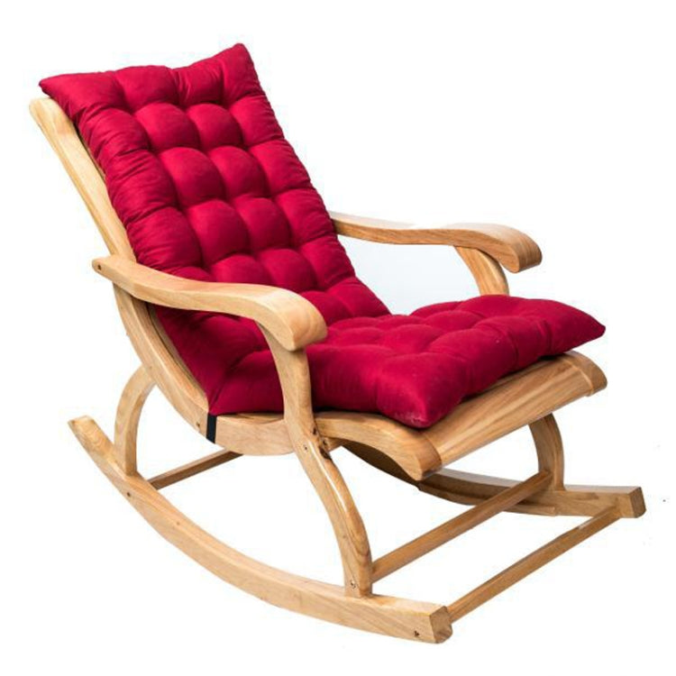 120x50x8cm Home Soft Lounger Cushion Garden Fabric Backrest Rattan Chair Cushion(Claret) - Cushions & Pillows by PMc TechLife | Online Shopping South Africa | PMc TechLife | Buy Now Pay Later Mobicred