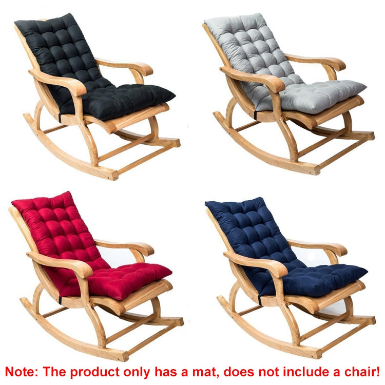 120x50x8cm Home Soft Lounger Cushion Garden Fabric Backrest Rattan Chair Cushion(Black) - free shipping - PMc TechLife - Order now!