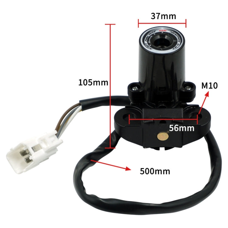 For Kawasaki Z1000SX 2011-2016 Motorcycle Lock Ignition Switch Fuel Tank Cap - Theft Protection by PMC TechLife | Online Shopping South Africa | PMC TechLife | Buy Now Pay Later Mobicred