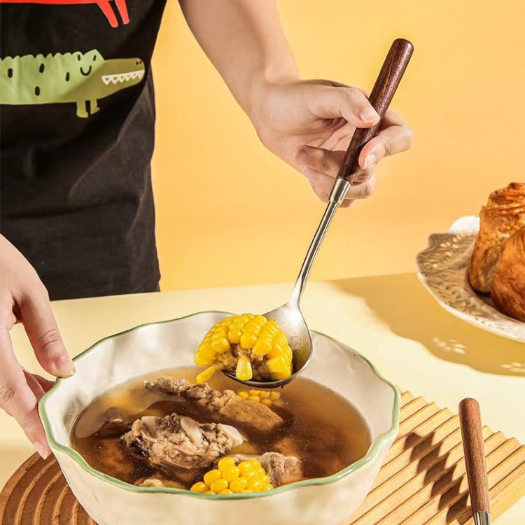 304 Stainless Steel Walnut Handle Cooking Tools Home Restaurant Kitchen Gadgets, Style: Cake Spatula - Cooking Tools by PMC TechLife | Online Shopping South Africa | PMC TechLife | Buy Now Pay Later Mobicred