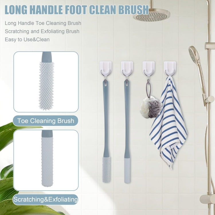 Foot Washing Brush Dry and Wet Toe Cleaning and Anti-Itch Brush, Style: Long Bristle(Pink) - Bath Brushes & Sponges by PMc TechLife | Online Shopping South Africa | PMc TechLife | Buy Now Pay Later Mobicred