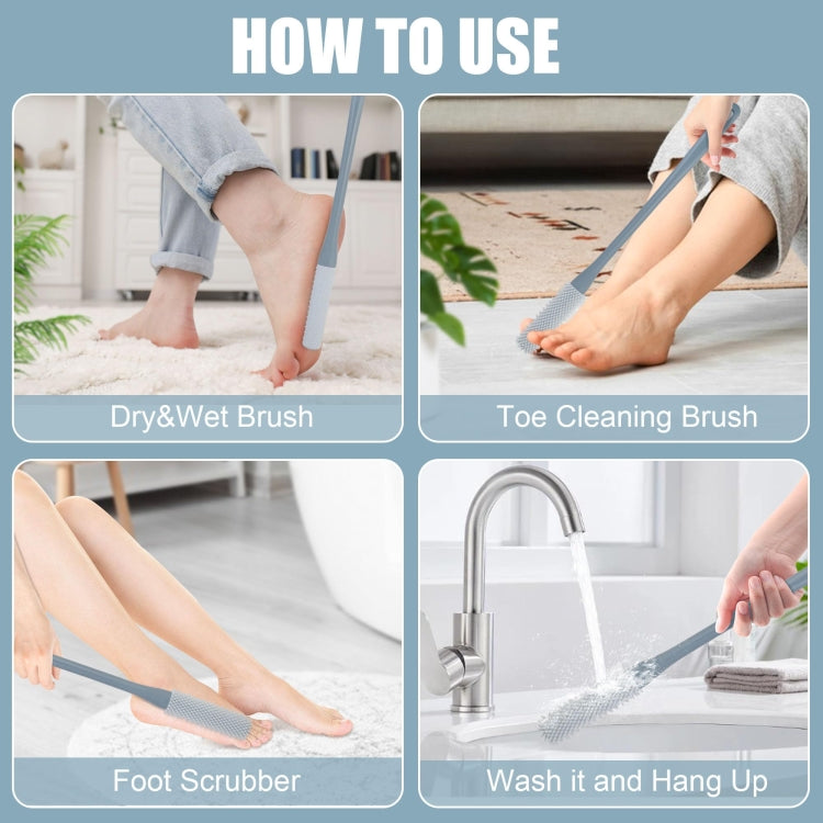 Foot Washing Brush Dry and Wet Toe Cleaning and Anti-Itch Brush, Style: Short Bristle(Pink) - Bath Brushes & Sponges by PMc TechLife | Online Shopping South Africa | PMc TechLife | Buy Now Pay Later Mobicred
