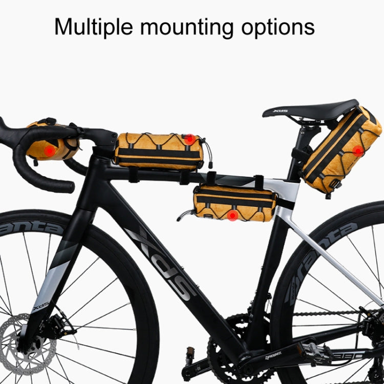 ESLNF Outdoor Large Capacity Bicycle Bag Mountain Bike Cycling Waterproof Satchel(Brown) - free shipping - PMC TechLife - Order now!