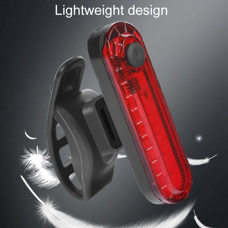 Mountain Bike Night Riding Warning Lamp Bicycle USB Charging Tail Light(Red) - Taillights by PMC TechLife | Online Shopping South Africa | PMC TechLife | Buy Now Pay Later Mobicred